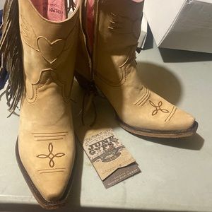 Junk Gypsy by Lane fringe bootie